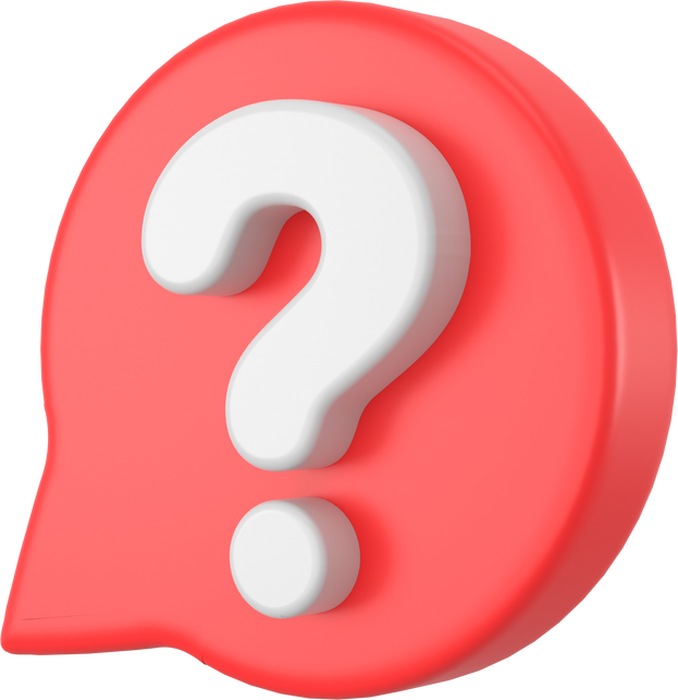 Question Mark Sign. 3D Element.